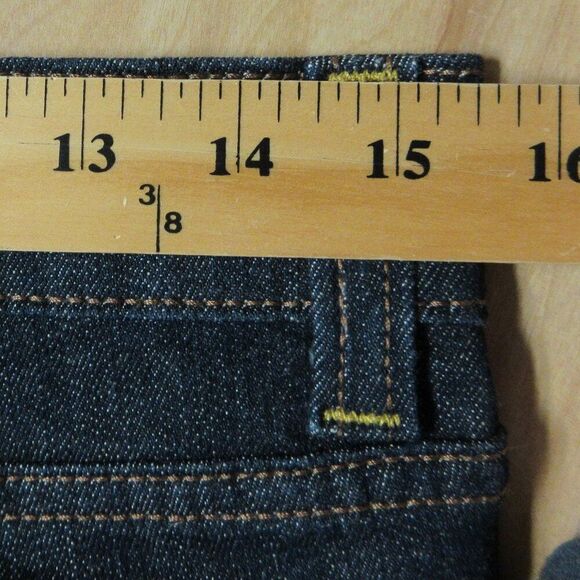 DKNY Boot Cut Regular Fit Soho Denim Jeans Sz 8 Wide Leg Flared Flap Pockets NWT - Picture 14 of 16